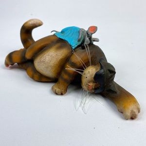 1999 Stebleton Cagey Critters "Dream Time" Cat & Mouse Figurine